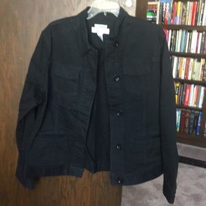 Jones New York stretch black spring jacket XL